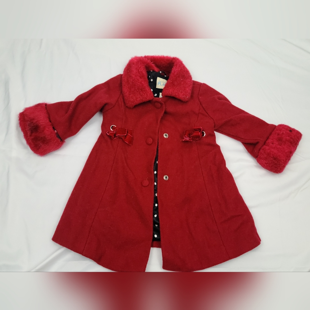 24M | Children's Place | Fluffy Winter Jacket | Red